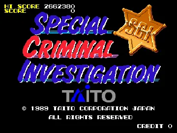 Special Criminal Investigation (World set 2) screen shot title